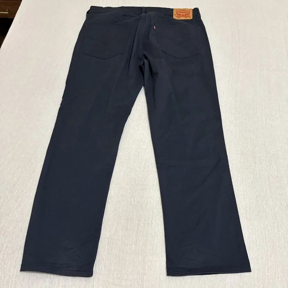 Levi's 505 Regular Pants Men's 36x30 Navy Blue Indigo Straight Casual Work NWOT